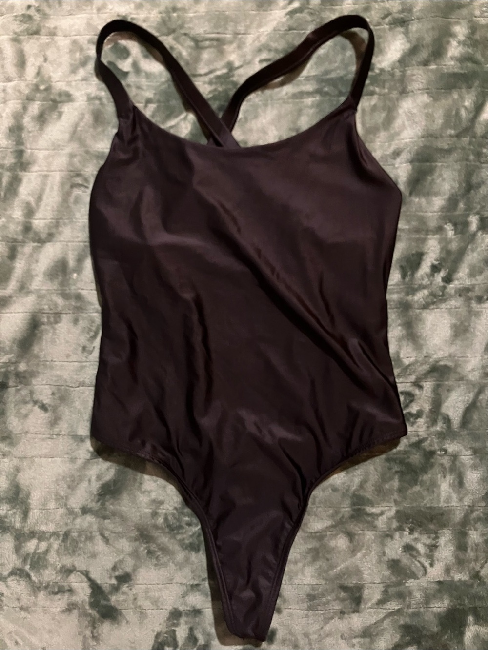 Black Crossback One-Piece Bodysuit